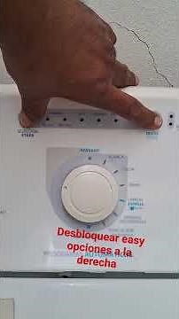 How to unlock an Easy washing machine with options on the right