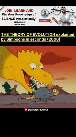 EVOLUTION THEORY BY SIMPSONS #simpsons #evolution #science #simpsonshitandrun #learnwithfun #love