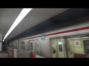 Tokyo Metro 02 Series (Hitachi IGBT) - Arriving Akasaka-mitsuke (Marunouchi Line) 営団02系