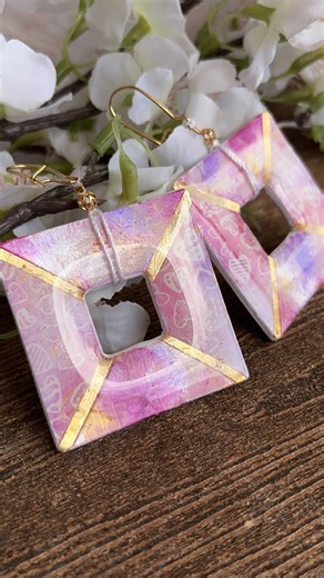 Have you tried this Acrylic Paint Effect on Polymer Clay? - Cute Valentines Day Earrings Cutter and silkscreen are made and sold on Jessama Design's Etsy store: Silkscreen: https://jessamadesign.etsy.com/listing/4428448443 Cutter: https://jessamadesign.etsy.com/listing/704108989 Want to see a full tutorial? Check it out for free on Jessama Tutorials Youtube channel: https://youtu.be/slyOSwHv2-8 | Jessama Tutorials