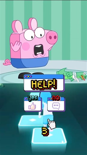 Pigs Animation | Funny Moment | Tiles Hop Style #tileshop #animation