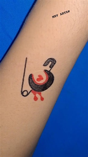 Safety Pin use ARM TATTOO 👌🧷❤️ #new #shorts #viral #2k26 #amazing #trending