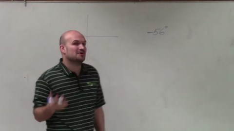 How to determine two coterminal angles for a negative angle