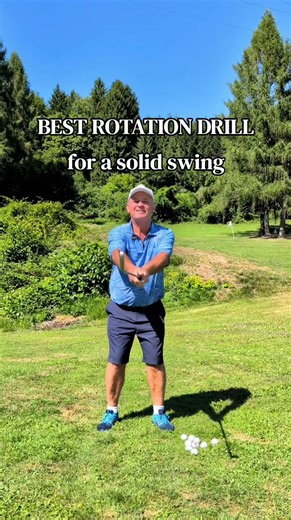 BEST ROTATION SWING DRILL - best swing drill I've come across in 30 years 🏌️
