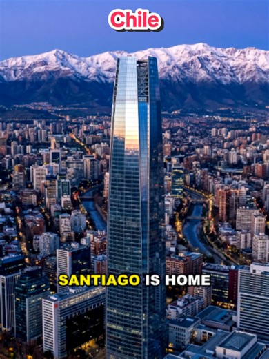 🇨🇱 Santiago, framed by the snow-capped Andes! From the 300-meter Sky Costanera to the Bellavista street art and San Cristóbal's Virgin Mary statue, Chile's capital sits between mountains and sea. Would you dare ride up to the tallest observation deck in South America? #capitalandcountry #capitalsoftheworld #santiago #chile #andes #southamerica #skycostanera #travel #wine #patagonia