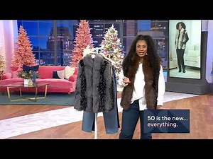Donna Salyers Fabulous Furs Luxe Special Edition Faux Fur Vest on QVC