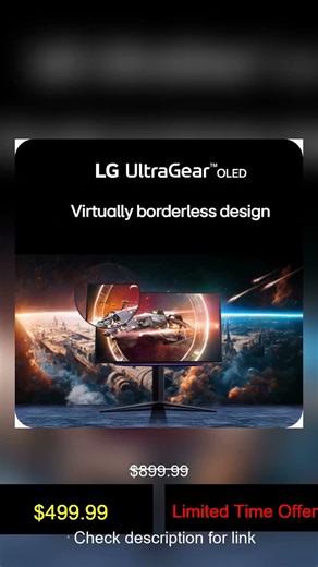 🔥 LG ‎27GS93QE 27-inch Ultragear OLED Gaming Monitor QHD 1440p 240Hz 0.03ms DisplayHDR True Black 40