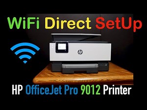 HP OfficeJet Pro 9012 WiFi Direct SetUp.