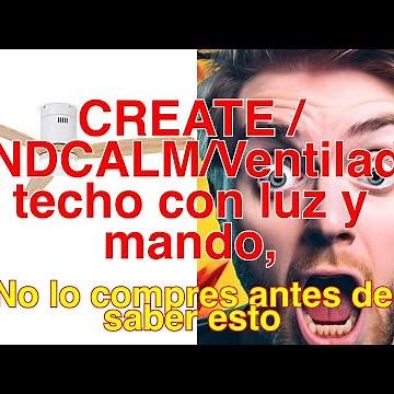 Reseña del ventilador de techo con luz y mando CREATE WINDCALM