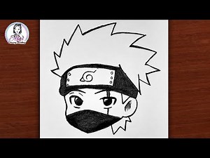 How to Draw Kakashi Hatake | Naruto Characters Drawing | Anime Drawing Tutorial for Beginners