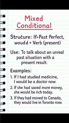 Mixed Conditional in English Grammar | Rule with Examples