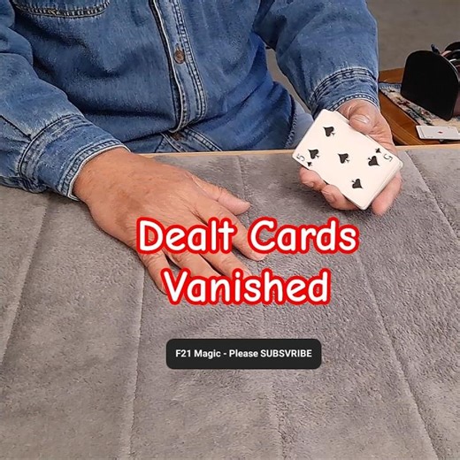 F21 Magic Trick 4700 - Dealt Cards Vanished #shorts #magic