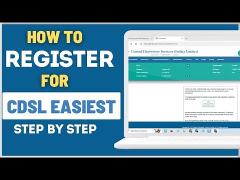 How To Register Demat Account for CDSL Easiest - Step by Step Process