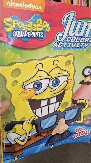 spongebob squarepants Jumbo activity coloring book collectible item #goldhunter137