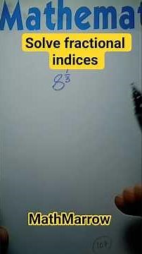 How to solve fractional indices @MathMarrow