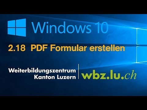2 18 PDF Formular erstellen