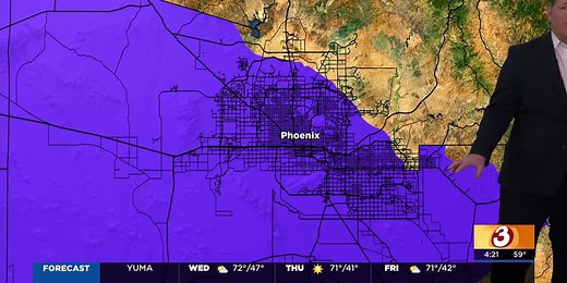 Bitter-cold mornings temps in Phoenix as polar vortex slams Gulf Coast