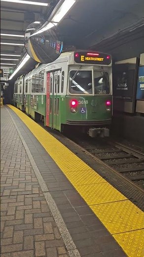 Green line type 7/8 E train departing park street! #boston #greenline #mbta
