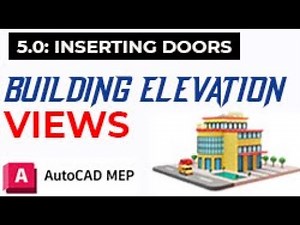 05 - Inserting doors into your building plans in AutoCAD MEP