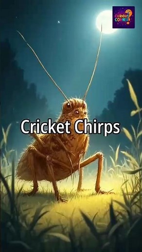 Ever Wondered "Why do crickets chirp?"