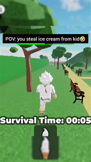 POV: you steal ice cream from kid🤣 #roblox #funny #robloxedit