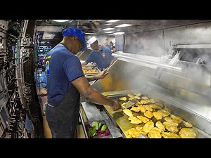 Inside US Nuclear Submarine Kitchen Cooking Tons of Food Deep Under Water