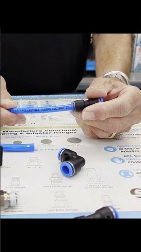 How Compressed Air Push in Fittings Work #compressedair #aircompressors