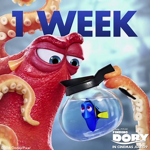 Only 1 week until the unforgetable journey of Dory hits UK cinemas! bit.ly/1TXwtG4 | Disney Pixar