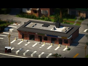 Minecraft City Build Idea #6: Realistic Strip Mall