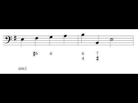 Music Theory 1 - Video 23: Figured Bass.