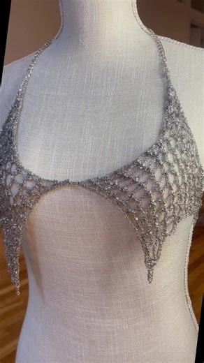 Chain top order. Hand crocheted stainless steel chain