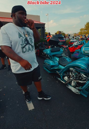 Sexy bikes during black bike 2024 #bike #blackbike #bikeweek #motorcycle #harleydavidson #baggers #people #myrtlebeach #events #biker