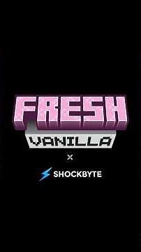 FreshVanilla x Shockbyte server is available now #freshvanilla #minecraftserver #shockbyte #server