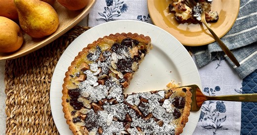 Chocolate Pear Crostata