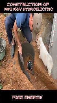 Block small streams to build 160V hydroelectric power plants #mini #diy #theothersideofmakebelieve