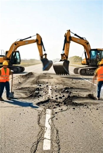 Old Broken Road Rebuilt Into Modern Highway (Satisfying Transformation #beforeafter