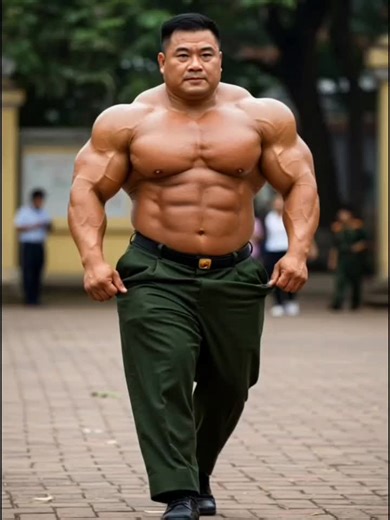 Muscle Daddy in VN Military: A Bodybuilding Journey