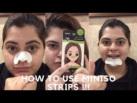 How To Use MINISO Pore Strips | How To Remove Blackheads | Nose and Chin | Super Easy