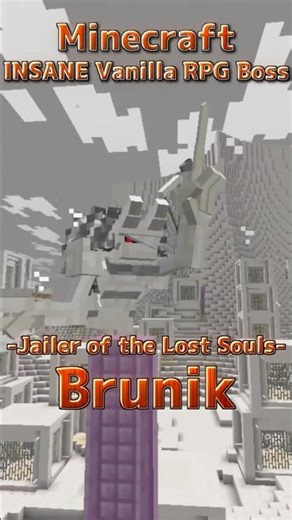 [No Mods] Jailer of the Lost Soul: BRUNIK (Minecraft Boss #04) #shorts
