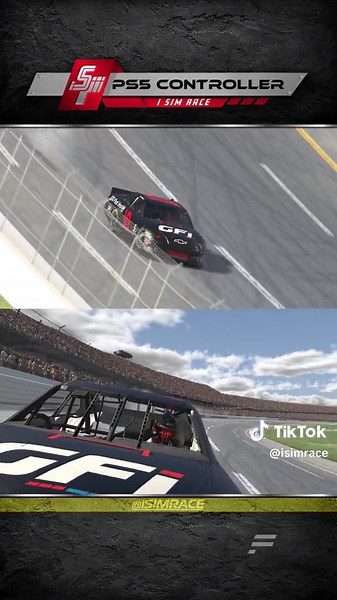 Can you play iRacing with a controller? Yes, yes you can, and here’s what that looks like so you’ll know to stay the heck away from those cars! 🎮🏁😅 #iracing #isimrace #iracingofficial #simracing #ps5 #nascarheat #gamingsetup #enascar #howto #funny #fail #talladegasuperspeedway