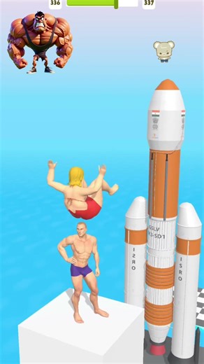 Rocket 🚀 🆚 Washing Machine Jump Run Funny #shorts #gaming #foryou #funnyvideo