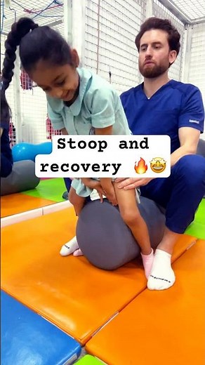 Stoop and recovery exercise 🤩| Dynamic movement intervention technique |#pediatricphysicaltherapy ✅