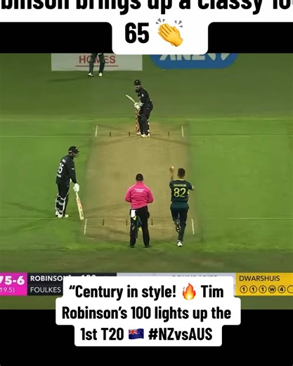 Tim Robinson's Stellar 100 Against Australia
