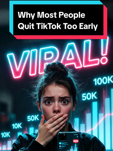Why Most People Quit TikTok Too Early #TikTokCreators #TikTokGrowth #ContentCreation #CreatorTips #TikTokJourney Most creators quit TikTok too early. The TikTok algorithm needs time to learn your content. low views 200 views jail