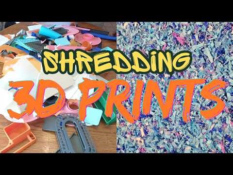 Shredding Large 3D Prints For Recycling in the Creality M1 and R1