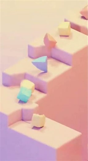 Satisfying Cube Drop 🎲 | Endless Isometric Voxel Loop