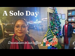 Solo Morning || Christmas vibes all around || SVSVLOGS