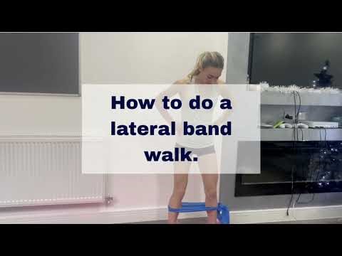 How to do a lateral band walk - Easy.