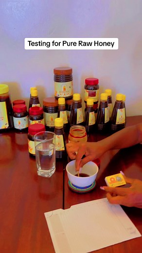 There several ways of testing if your honey is Pure or not, few being,water,matchsticks and paper testing! Follow us to learn how! #honey #purehoneybeyonce #rawhoney #honeybalenciaga #herbalism #honeyenhancement #TurmericAndHoneyResults #deephoney #africanblacksoap #organic #healthylifestyle #fyp #wildhoney #entrepreneur #smallbusiness #nairobitiktokers #kenyantiktok #honeysoftHoney #healthyrecipes #healthyliving #healthyhabits #purehoney #purehoneyvsfakehoneytest #realhoney