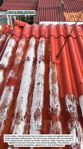 How To Restore A Rusty Metal Roof | Corrugated Roof Repair & Repainting Tutorial (Full Process)